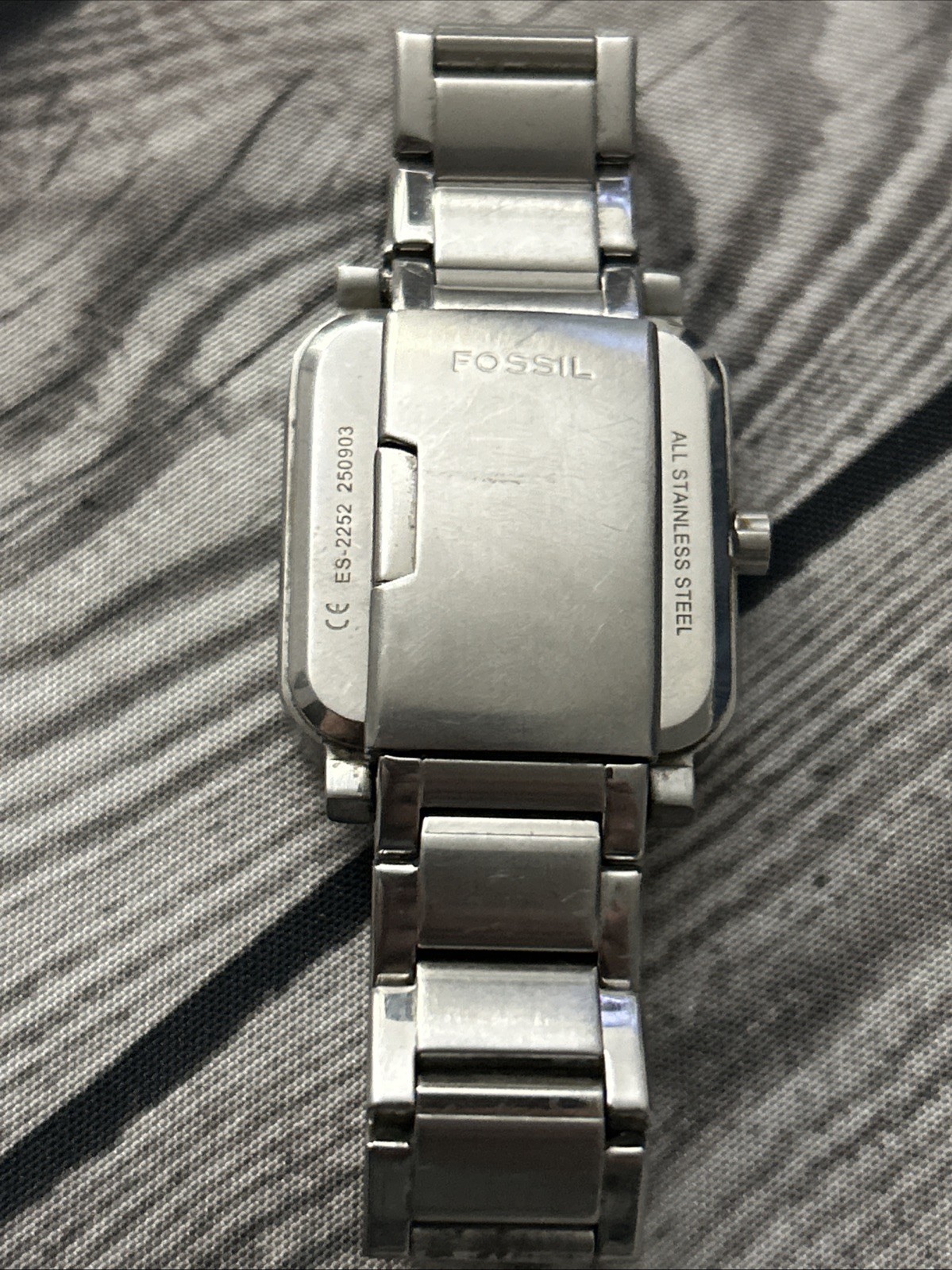 Fossil Multifunction Square Face Silver Tone Wome… - image 4