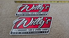 Lot Of 2 Willys Carb Drag Racing Decals Stickers Nhra Dirt Late Model Nascar