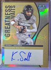2025 Bowman Best U Kaidon Salter Greatness Waits AUTO Colorado Buffaloes