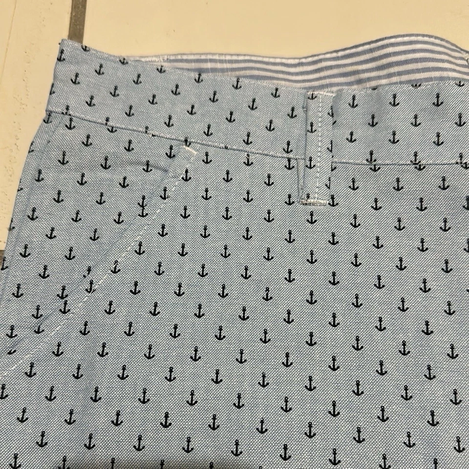 Sovereign Code Men’s Shorts Blue anchor Print Size Large - Image 2 of 2