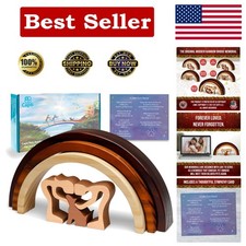 Handcrafted Rainbow Bridge Dog Memorial Gift   A Touching Tribute for Pet Loss