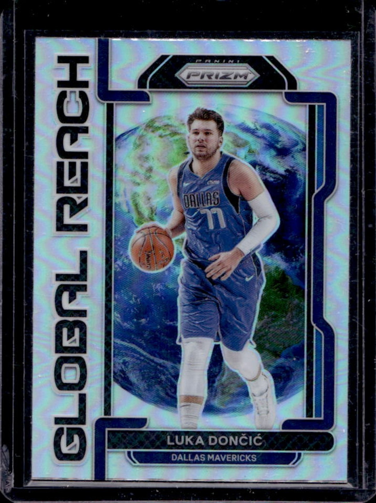 2021-22 Prizm Luka Doncic Global Reach Prizm Silver #4 Mavericks
