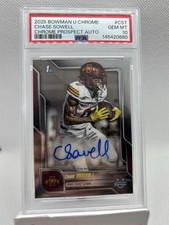 Chase Sowell 2025 Bowman Chrome University 1st Auto Minnesota (B)