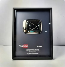 YouTube Silver Play Button Original for sale online | eBay