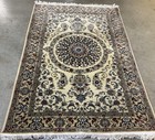 AN AWESOME  SIGND NAEEIN HAND WOVEN RUG — photo 1