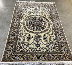 AN AWESOME  SIGND NAEEIN HAND WOVEN RUG