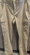 Wrangler Men's Regular Fit Tech Pants, Tan, Size 32x32