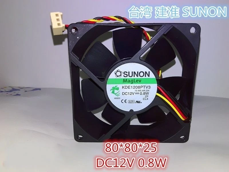 NEW FOR 1PC SUNON 8025 KDE1208PTV3 FAN DC12V 0.8W 3PIN FAST DELIVERY - Image 2 of 3