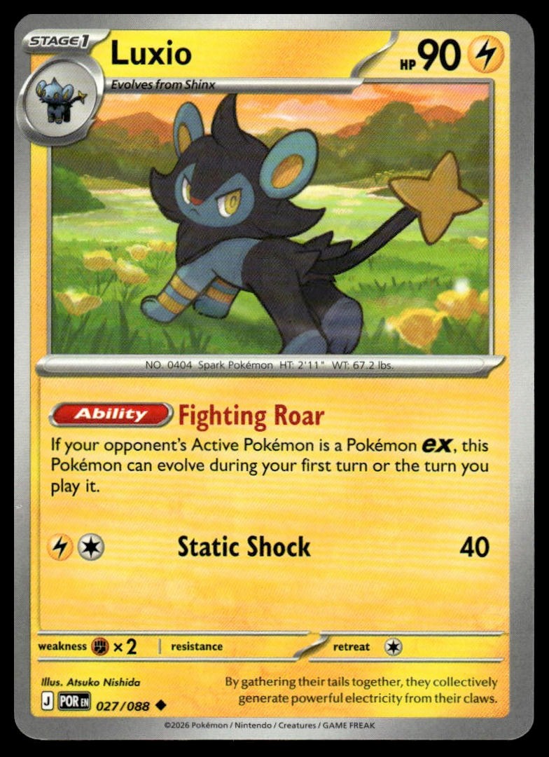 Pokemon Perfect Order 027/088 Luxio