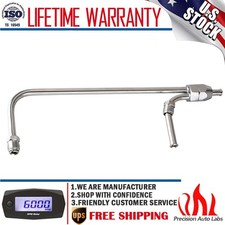 Chrome Fuel Line For Vacuum Secondary Carburetor Fits 38 Hose Chrome Fuel Line For Vacuum Secondary Carburetor Fits 38 Hose