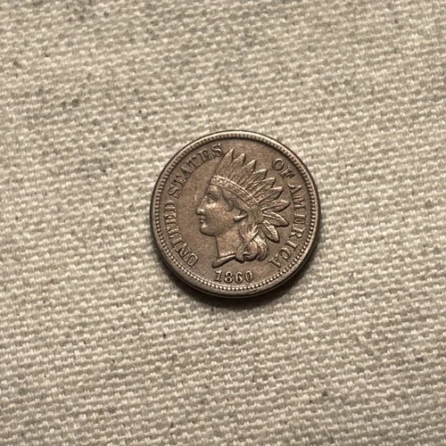 1860 Indian Head Cent Penny XF CJ