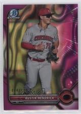 2022 Bowman Chrome Prospects Fuchsia Lava Refractor 14/199 Austin Hendrick nd3