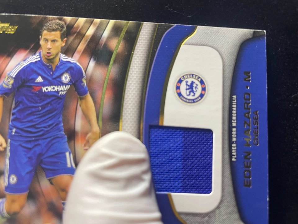 2015 Topps Premier GoldRelic GUPatch Eden Hazard Chelsea 皇家马德里 比利时 9P — 第 4/4 张图片