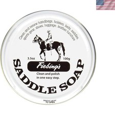 3.5 Ounce Leather Cleaning Saddle Soap - Protect Condition Your Leather