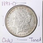 1897-O $1 Morgan Silver Dollar in Choice AU Condition #6809 Toned