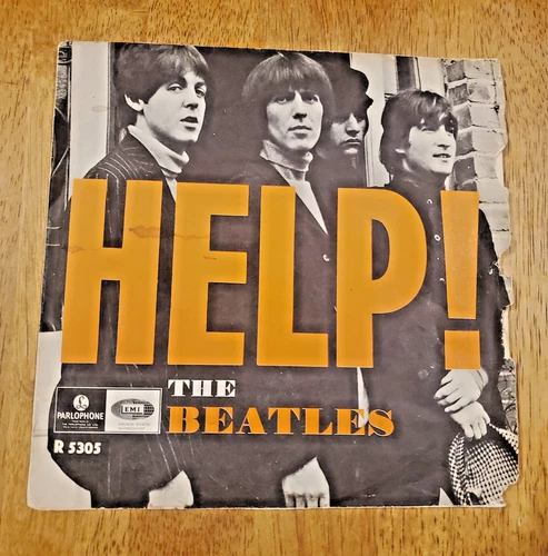 BEATLES HELP! /I`m Down Parlophone R 5305 SWEDEN 45 7' Swedish Vinyl Record RARE
