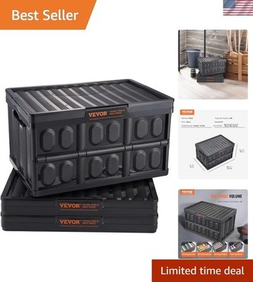45L Collapsible Storage Bins - Stackable Utility Crates for Organized Living