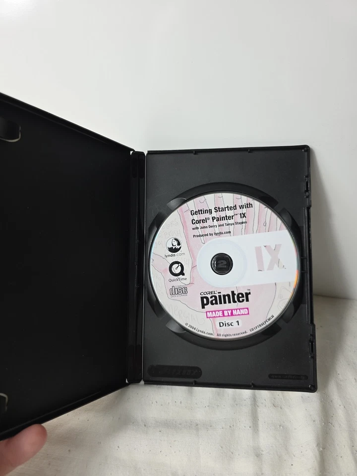 DVD de entrenamiento Lynda Getting Started with Corel Painter IX 9 Graphic Designer 2004 Foto 2 de 3