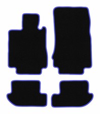 Velours-Fußmatten für Mercedes CL W215 1999-2006 Coupé 4tlg Schwarz/Blau CARLUX Velours-Fußmatten für Mercedes CL W215 1999-2006 Coupé 4tlg Schwarz/Blau CARLUX