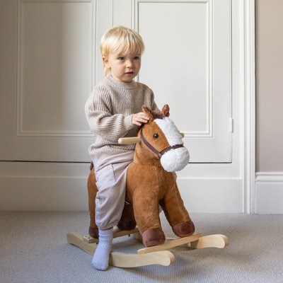 Baby Schaukelpferd Holzritt 18 Monate bis 3 Jahre Geschenkideen für Kinder UK
