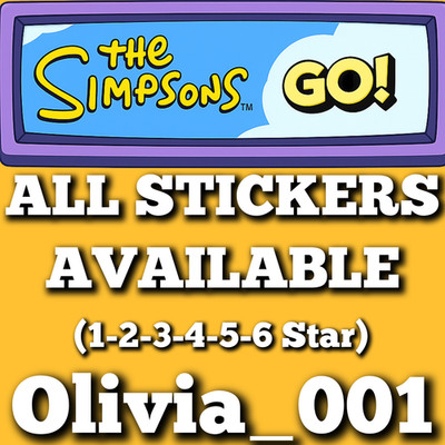 All Mono_Poly_Go Stickers Available Here :- The Simpsons GO! ALBUM :- Fastest