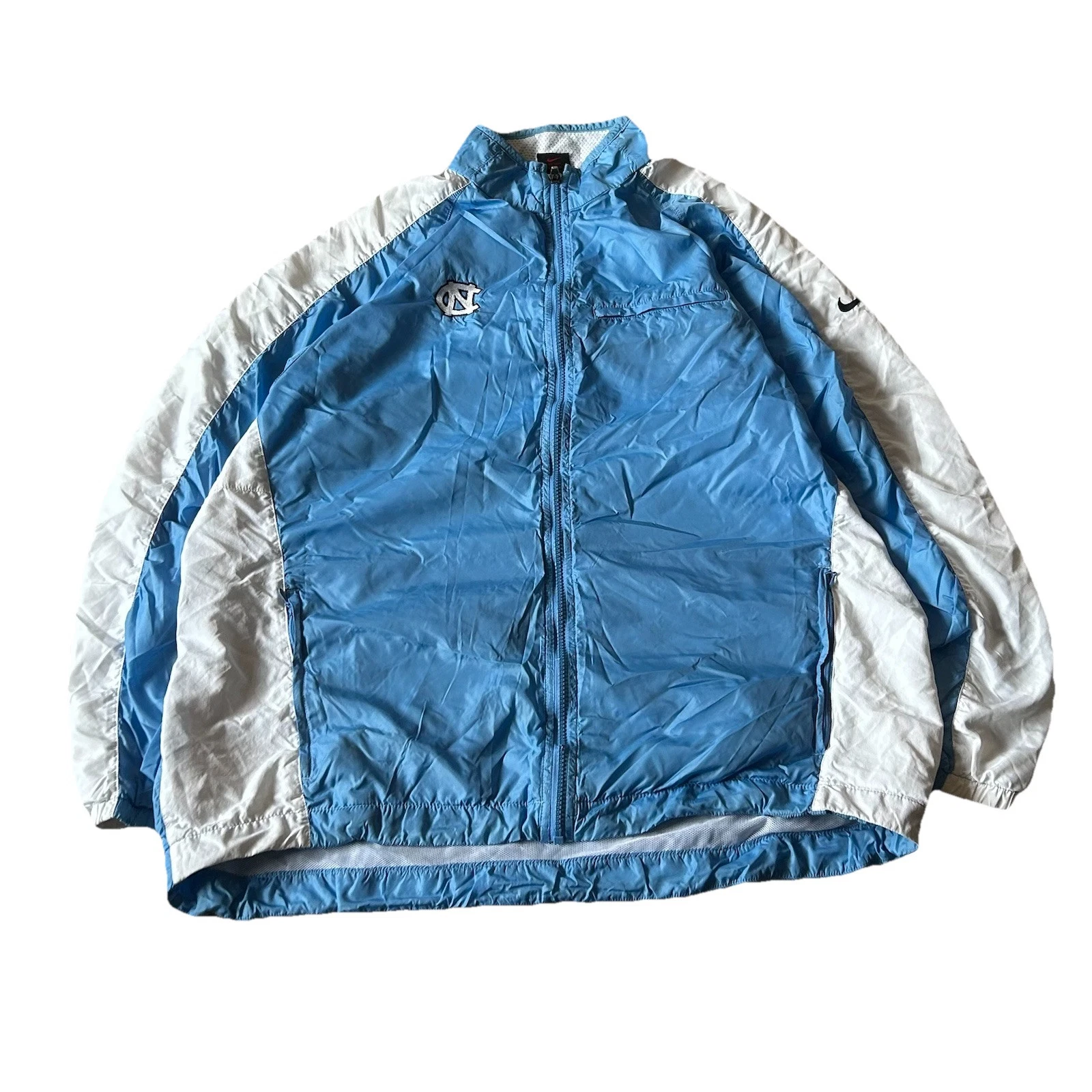 Nike Carolina Tar Heels Vintage 90s Windbreaker Zip Up Jacket Size Large