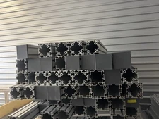 Flexlink Aluminum Extrusion T-Slot 88MM x 88MM Tons Available! Per ft Heavy Duty