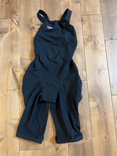 Speedo Women's LZR Racer Elite 2 Fastskin TechSuit SZ24 Kneeskin Open Back Black