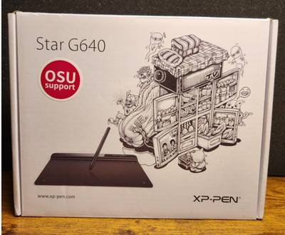 XP-Pen Start G640 Digital Graphics Tablet w/Stylus 8192 Levels OSU Compatible