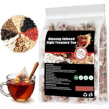 Kidney Tea Formula Ginseng Eight Treasure, Ginseng-Infused Eight Treasure Tea