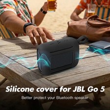 Soft Silicone Case for JBL Go 5 Speaker Full Body 360  Seamless Protective Cover