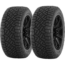 Qty 2 Lt26570r17 Fuel Gripper At 121s Load Range E Black Wall Tires