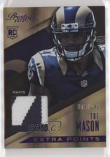 2014 Prestige Rookie Jerseys Extra Points Purple Prime Tre Mason Jumbo Patch a3q