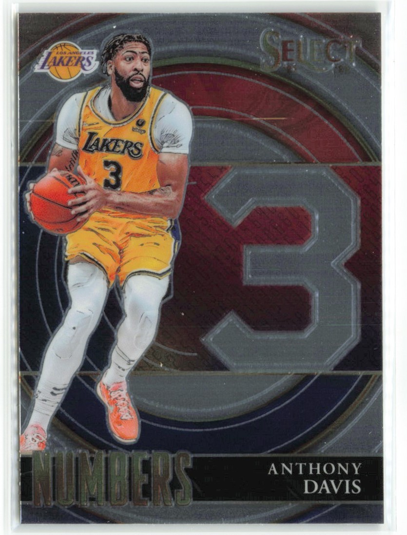 Anthony Davis 2021-22 Panini Select Numbers Los Angeles Lakers #30