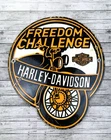 VINTAGE 12x10" HARLEY-DAVIDSON MOTORCYCLES GAS MOTOR OIL GASOLINE PORCELAIN SIGN