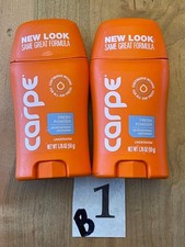 Carpe Antiperspirant 2PACK Underarm Deodorant FRESH POWDER 1.76oz NEW  SEALED