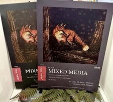 Master’s Touch Media Paper, Black, Art drawing Pad, 9X12 Inches, 15 Sheets 160lb