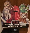 1983 Kenner Star Wars Collect All 65 Action Figure Header Store Display