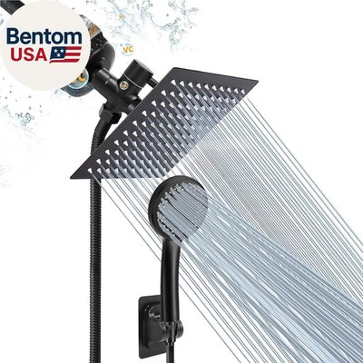 #ad Filtered Rain Shower Head High Pressure 8″Square and 5 Settings Handheld Showe $82.00