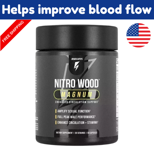 InnoSupps Nitro Wood Magnum for Circulation 60 Capsules Fresh Exp 2/2027 Sealed