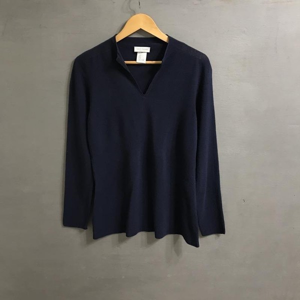 Men Gran Sasso Sweater Navy Wool 38 / M / 46 #1VH5