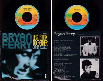 BRYAN FERRY 45 TOURS SP 7'' GERMANY LET'S STICK TOGETHER