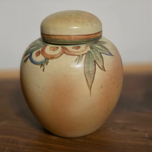 Weller Pottery  5 1/2 Hudson Perfecto Vase W/Lid Dorothy England FACTORY MINT