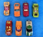 Vintage Lesney Matchbox Superfast Cars - Lot of 7 Diecast Cars Made in UK 1970s