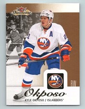 2013-14 Fleer Showcase Islanders Hockey Card #58 Kyle Okposo