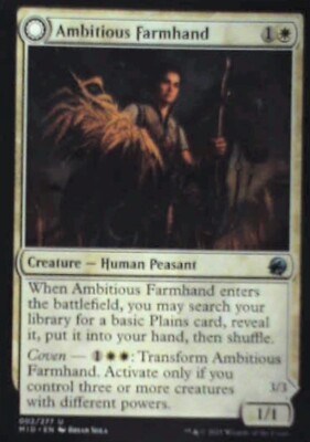Ambitious Farmhand - Innistrad: Midnight Hunt: #2, Magic: The Gathering Nm R160