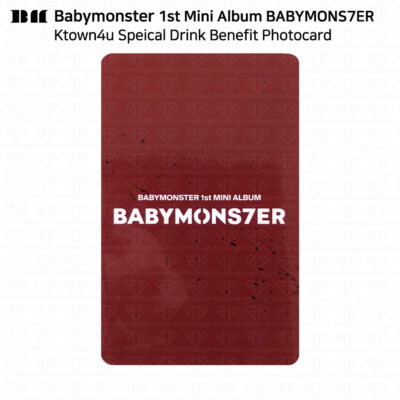 BABYMONSTER 1st Album BABYMONS7ER Ktown4u Luckydraw Photocard
