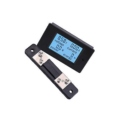 50A Shunt DC 6.5-100v 50A Meter Voltage Current Power Energy Combo Monitor