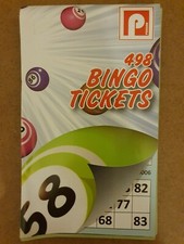 BINGO 498 TICKETS BOOK PAD 83 PAGES EXCELLENT QUALITY COLOURED FLYER NO REPEATER