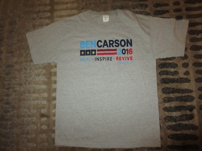 Dr. Ben Carson 2016 Presidential Campaign Official T-Shirt LG L NEW